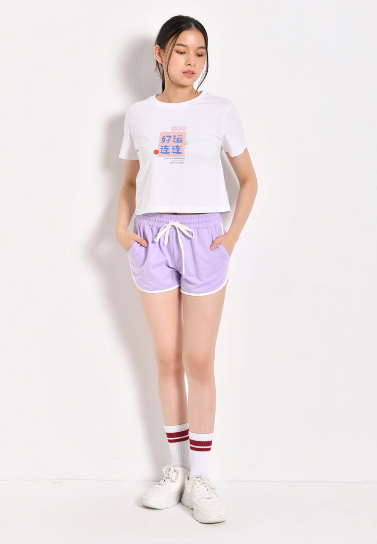 Women Short Jogger - Purple - YCH1F3089