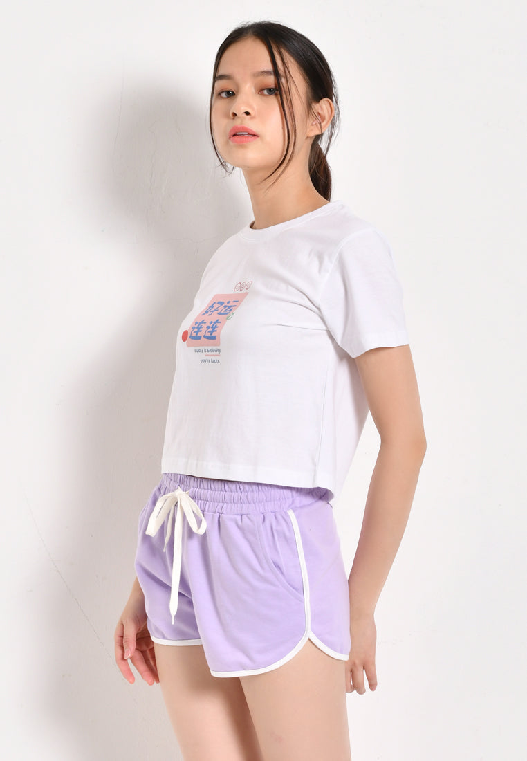 Women Short Jogger - Purple - YCH1F3089