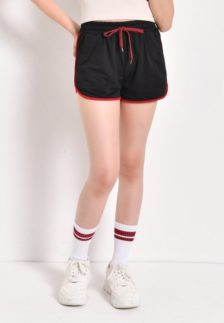 Women Short Jogger - Black - YCH1F3086