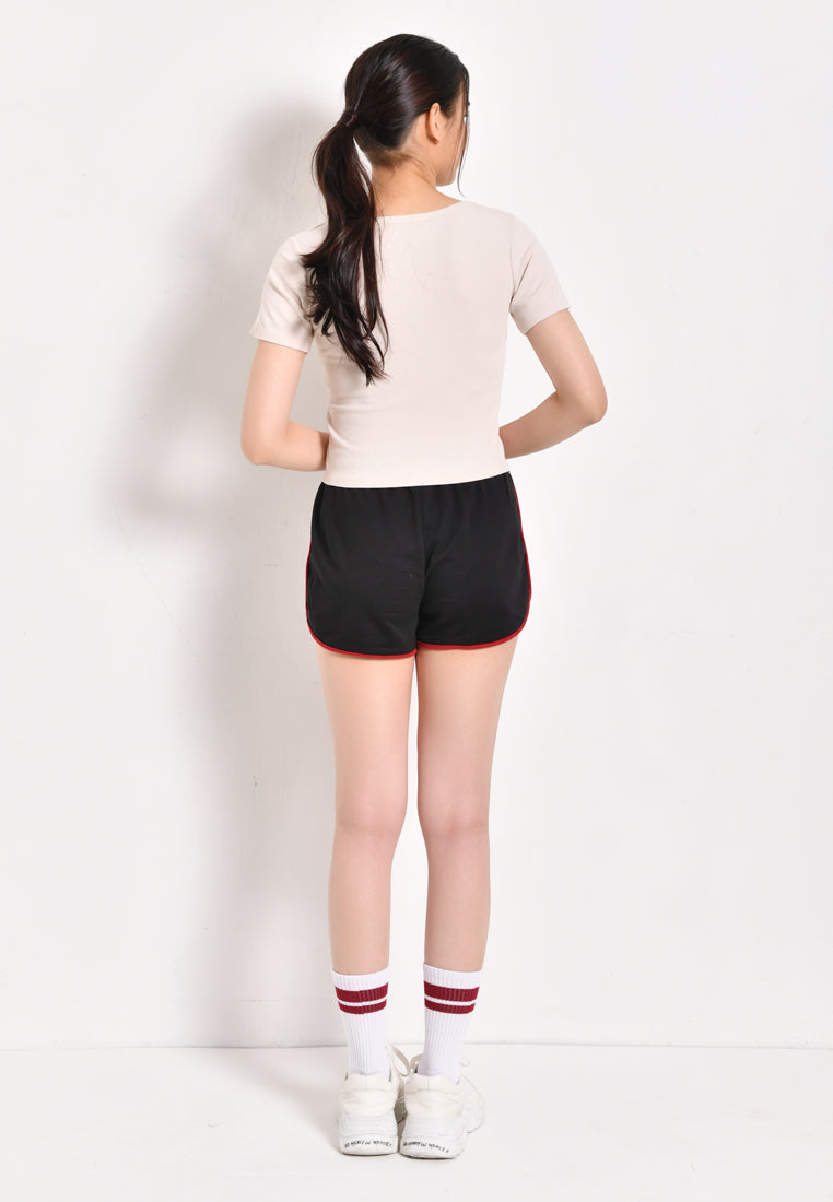 Women Short Jogger - Black - YCH1F3086