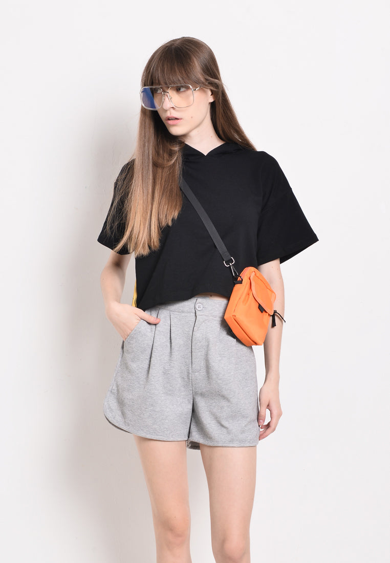 Women Short Pants - Grey - CFF2F4309