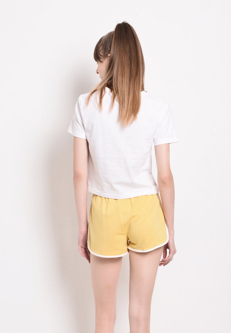 Women Short Jogger - Yellow - YCF2F3976