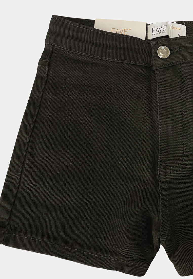 Women Short Jeans - Black - KQF2F4002