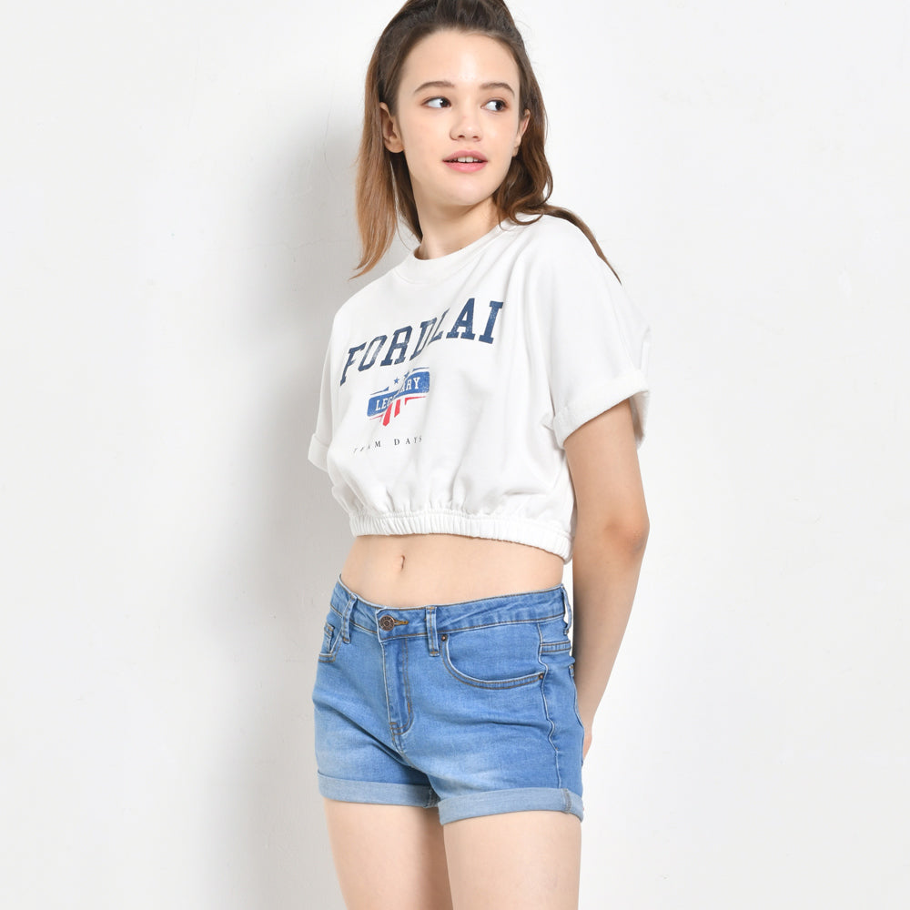 Women Short Jeans - Blue - KQH2F4375