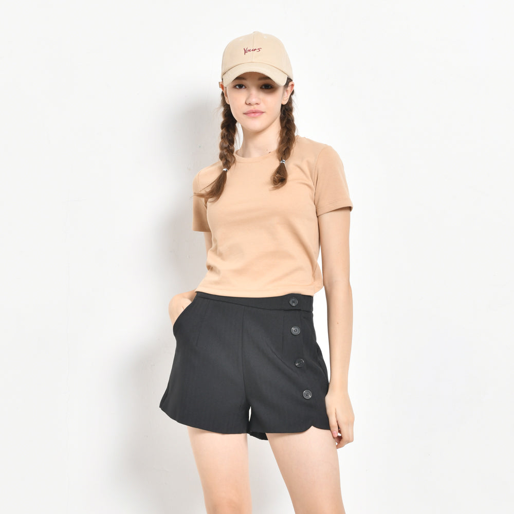 Women Short Pants - Black - BNH2F4391