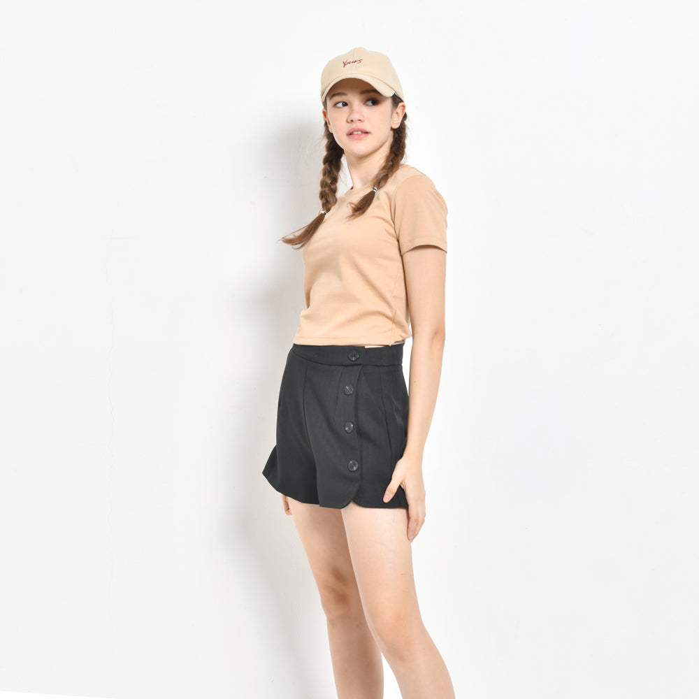 Women Short Pants - Black - BNH2F4391