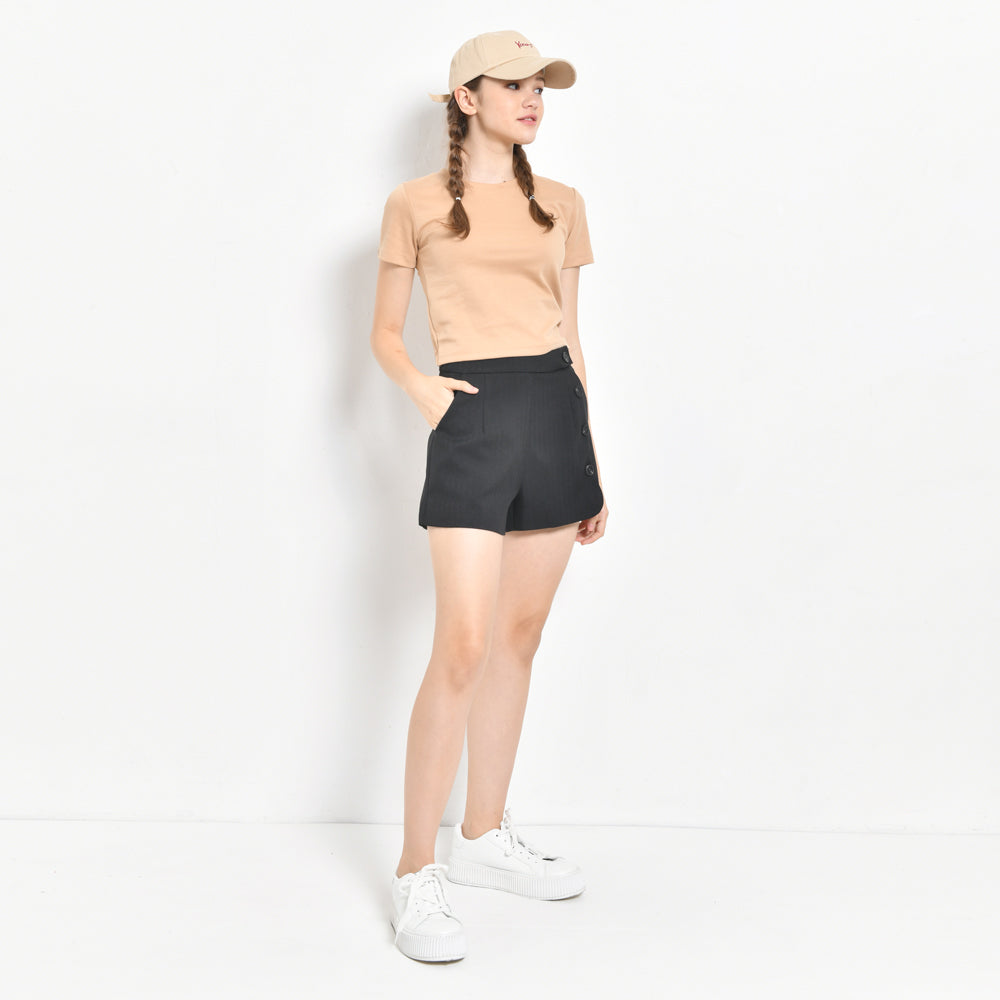 Women Short Pants - Black - BNH2F4391