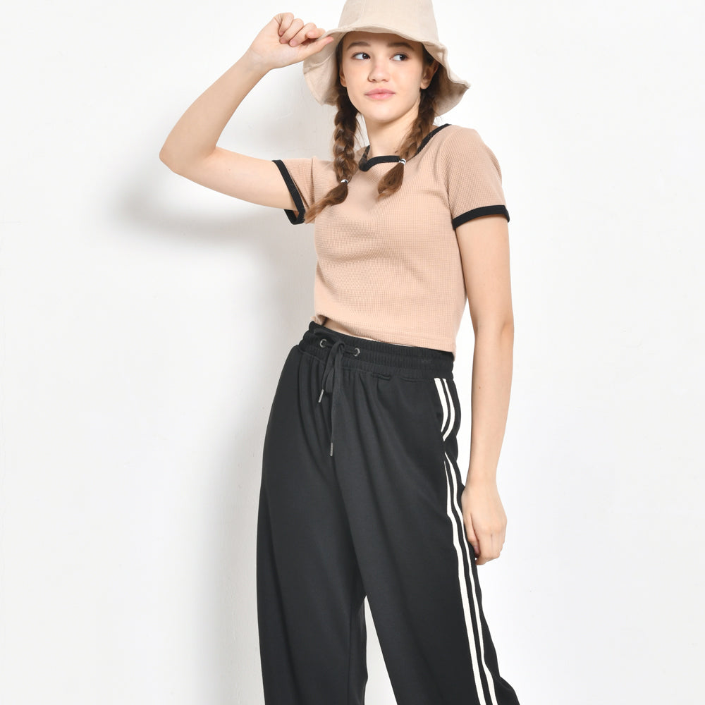 Women Wide-Leg Pants - Black - ZXH2F4480