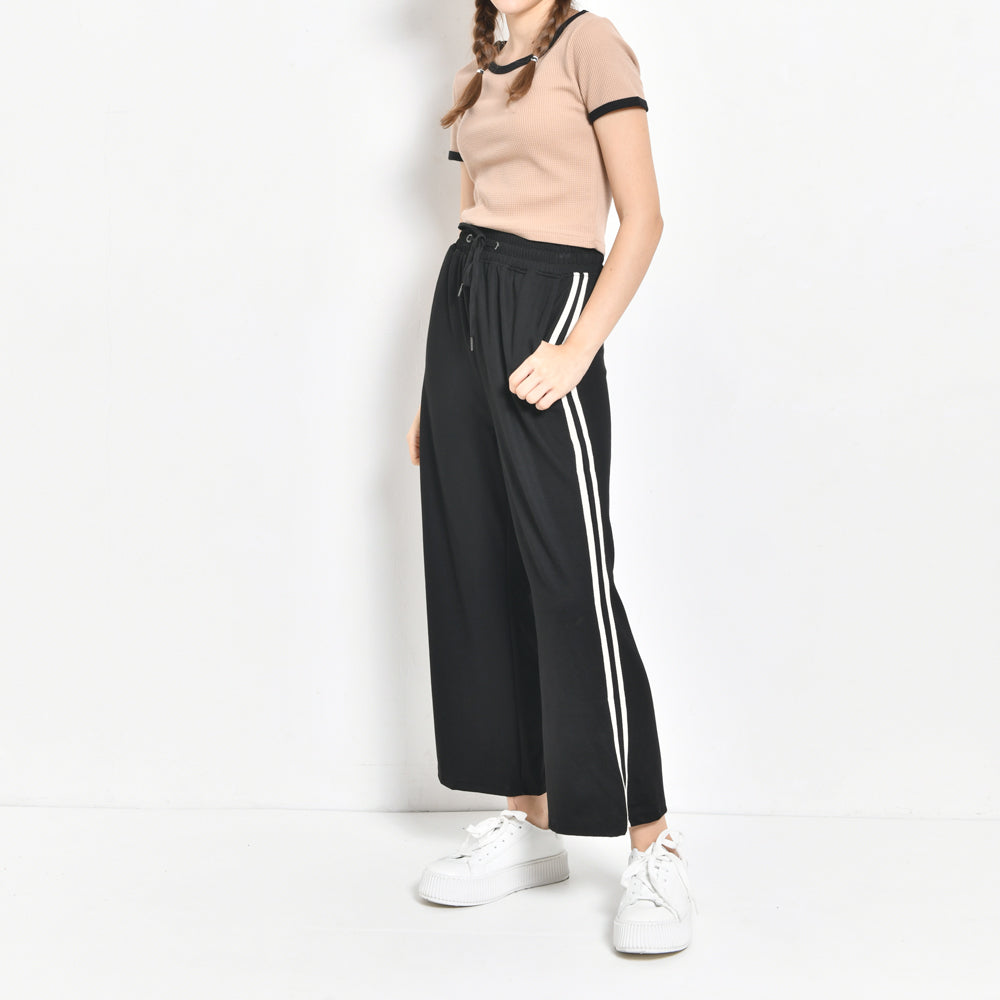 Women Wide-Leg Pants - Black - ZXH2F4480