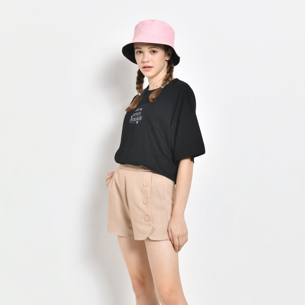 Women Short Pants - Light Khaki - BNH2F4390