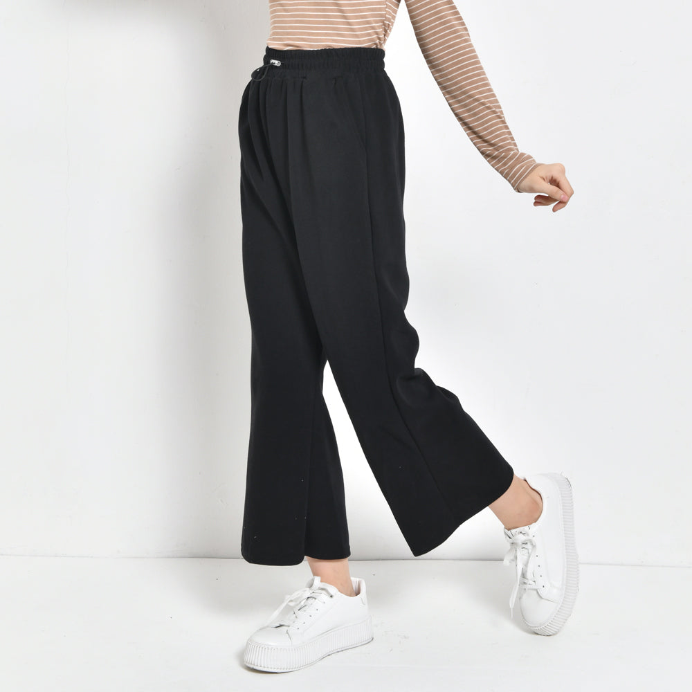 Women Wide-Leg Pants - Black - ZXH2F4404