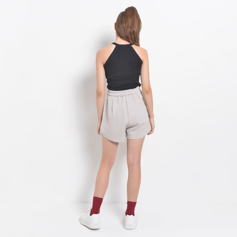 Women Plain Short Skort - Light Grey - QTH2F4389