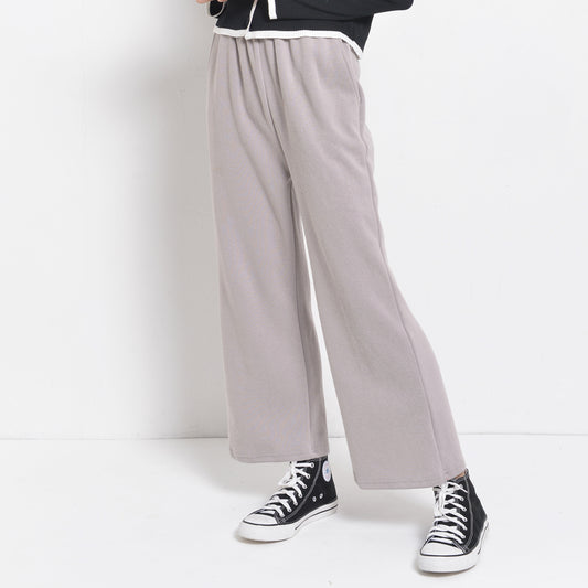 Women Wide-Leg Pants - Light Grey - ZXH2F4403