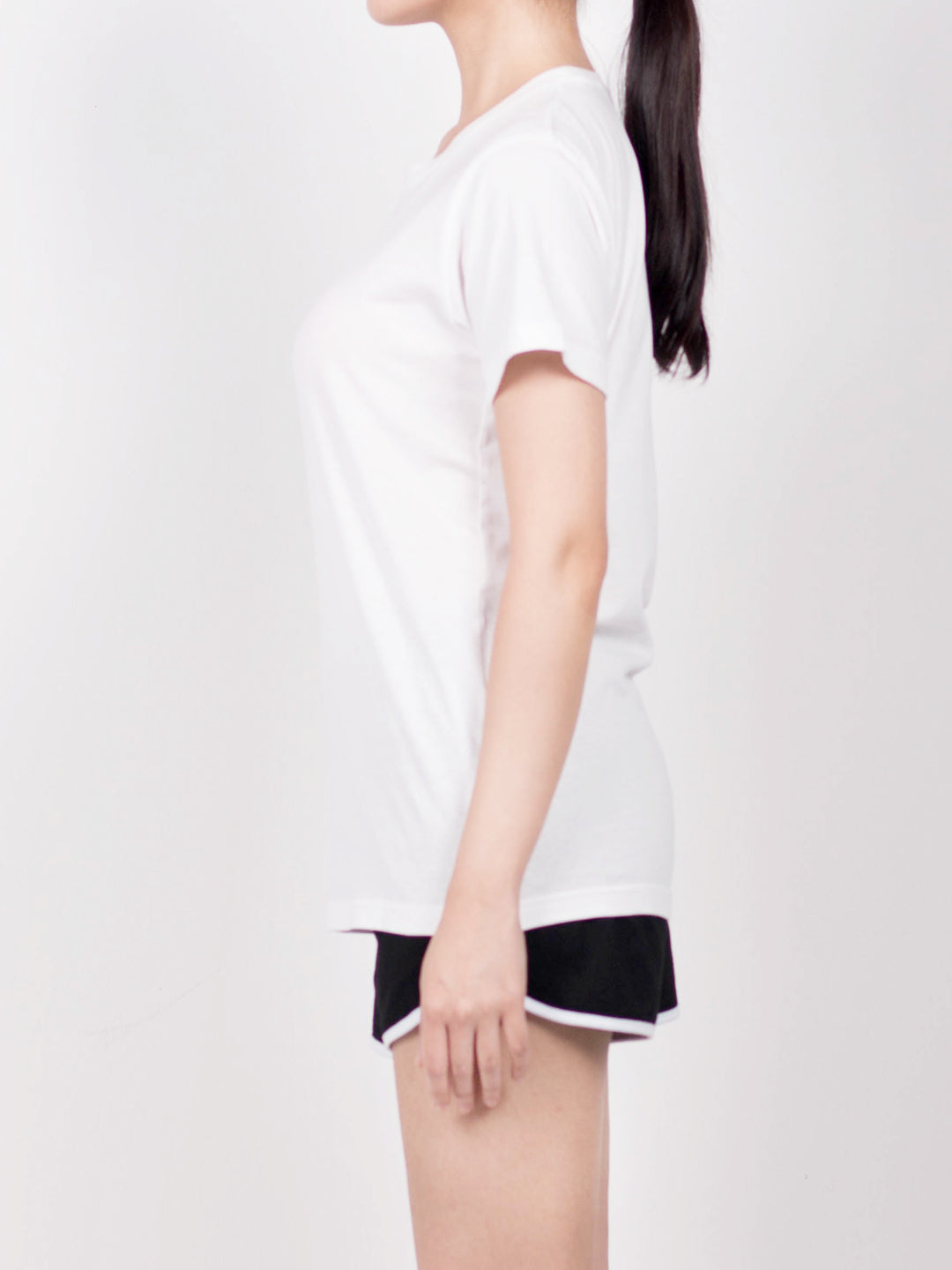 Women Short Sleeve T-Shirt - White - RFH20F2179