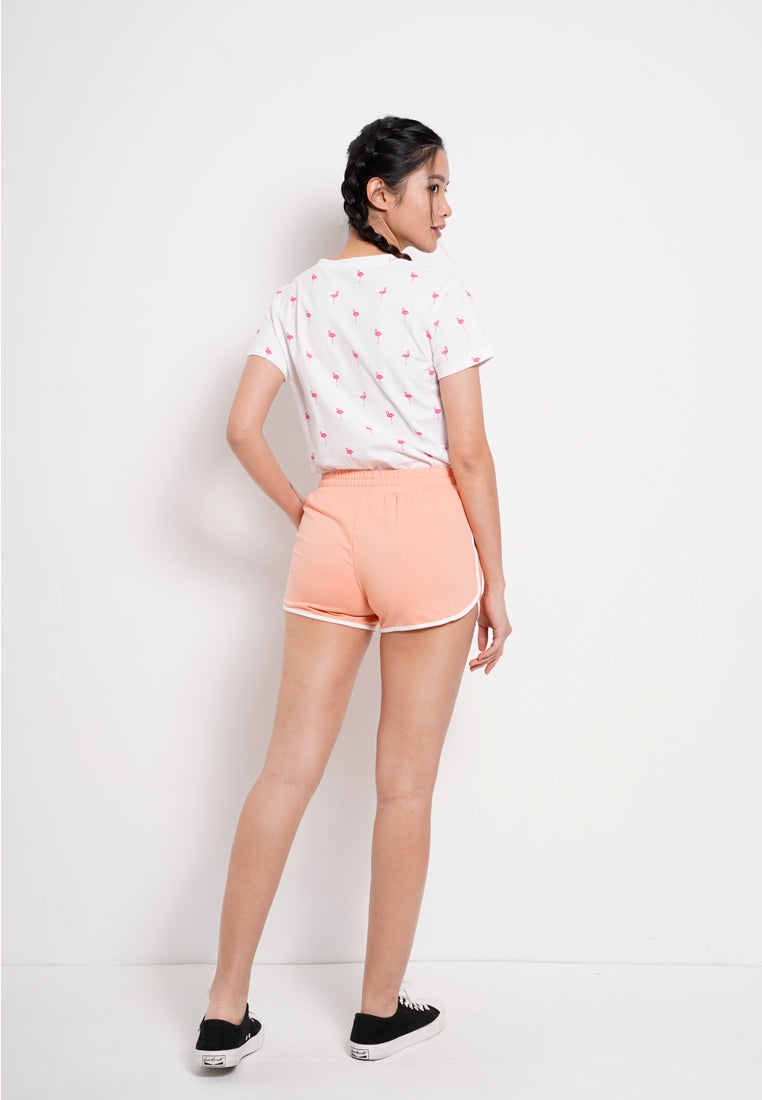 Women Short Jogger  - Light Orange - YCS1F2706