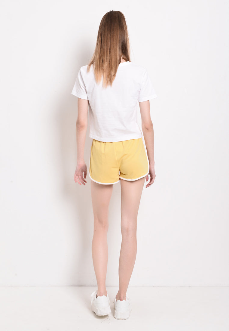 Women Short Jogger  - Yellow - YCF2F3976