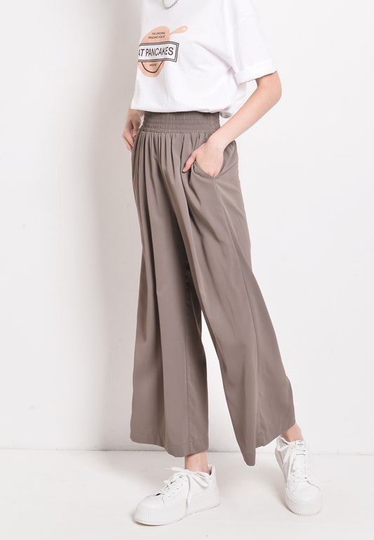 Women Wide-Leg Pants - Grey - USF2F3958