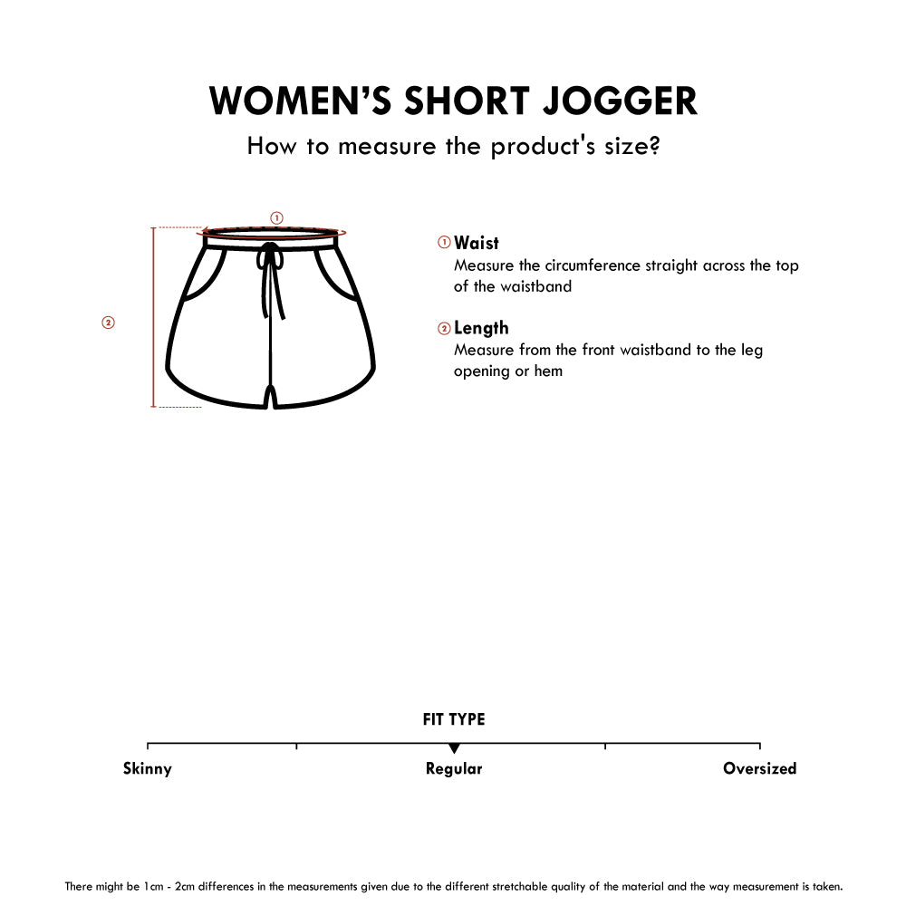 Women Short Jogger  - Black - YCH2F4373